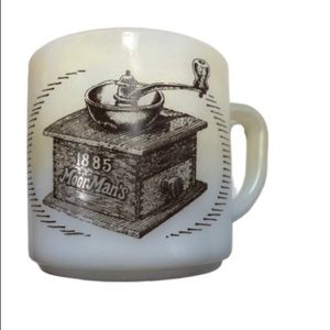 Federal Glass Coffee Cup Mug 1885 Moor Mans FLAWS